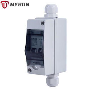 Myron กล่องสวิตช์เบรกเกอร์วงจรไฟฟ้า Abs ทองแดงใส AC90-400V DC12-1000V กันน้ํา ทนทาน