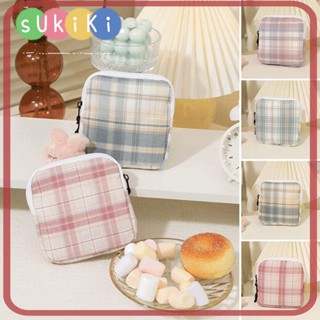 Sukiki กระเป๋าใส่เครื่องสําอาง ผ้าอนามัย แบบพกพา กันน้ํา คุณภาพสูง สําหรับเด็กผู้หญิง 2 ชิ้น