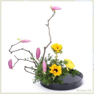 [Freneci2] Ikebana ถาดกระถางดอกไม้ ทรงกลม สไตล์ญี่ปุ่น