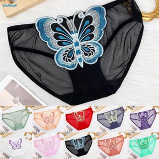 【HODRD】Women Panties Briefs Butterfly G-string Lingerie Low Waist Nylon See Through【Fashion】