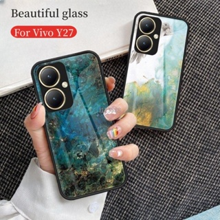 เคสโทรศัพท์มือถือกระจกนิรภัย กันกระแทก แบบนิ่ม สําหรับ vivo Y27 Y36 Y78 Plus Y27 Y36 Y78+ 4G 5G 2023