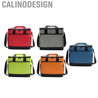 Calinodesign 16L Lunch Bag Insulated Bento  Cooler with Mesh Pocket Design for Travelling Picnic