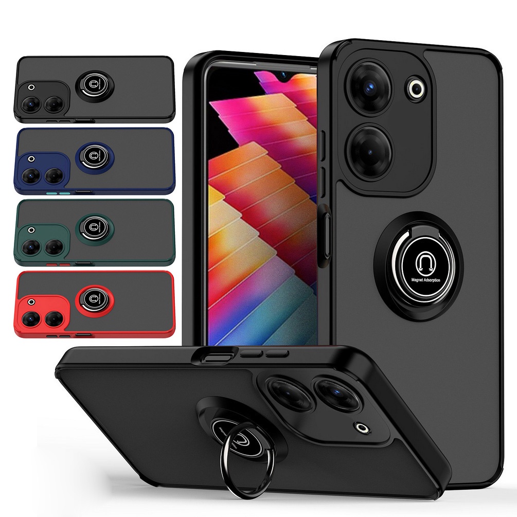 เคสโทรศัพท์มือถือ กันกระแทก พร้อมแหวนขาตั้ง สําหรับ Tecno Camon 20 20 Pro 19 19 Pro 18 18P CK6 CK7n 