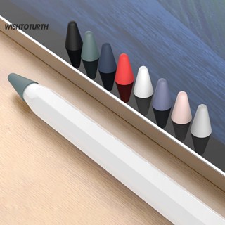 ☼Wt ฝาครอบปลายปากกา ซิลิโคน กันลื่น เสียงรบกวนต่ํา สําหรับ iPad Pencil รุ่นที่ 1 2 8 ชิ้น ต่อชุด