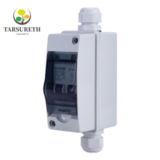 Tarsureth กล่องสวิตช์วงจรเบรกเกอร์ DC12-1000V AC90-400V ทองแดงใส ขนาดเล็ก กันน้ํา ทนทาน พร้อมเบรกเกอร์ สําหรับช่างไฟฟ้า