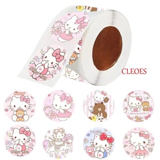 Cleoes สติกเกอร์ ลายการ์ตูน Kuromi My Melody สําหรับติดตกแต่งสมุดอัลบั้มภาพ