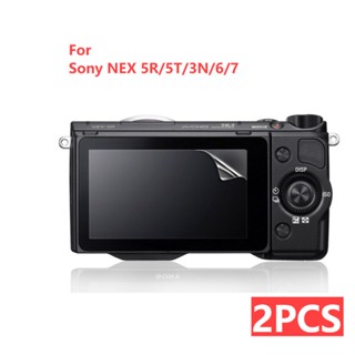 2 ชิ้น สําหรับ For Sony NEX 5R / 5T / 3N / 6/7 กล้อง หน้าจอ ฟิล์มป้องกัน ฟิล์มกระจกนิรภัย