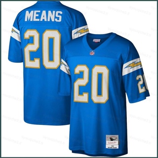 Sy3 1994 เสื้อยืดลําลอง แขนสั้น คอกลม พิมพ์ลาย NFL Los Angeles Game Jersey Natrone Means Legacy Replica พลัสไซซ์ YS3