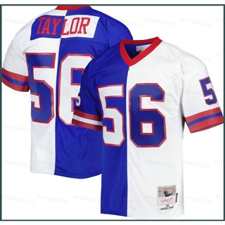 เสื้อกีฬาแขนสั้น ลายทีมชาติฟุตบอล New York Giants SY3 1986 NFL ชุดเยือน พลัสไซซ์ YS3