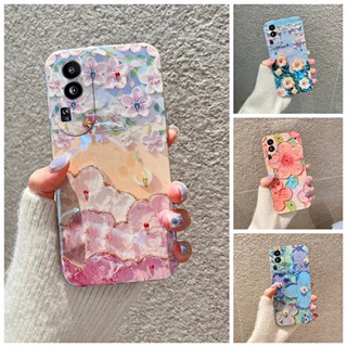 ใหม่ เคสโทรศัพท์มือถือ ซิลิโคนนิ่ม ป้องกัน ลายภาพวาดสีน้ํามัน รูปดอกไม้ สําหรับ OPPO Reno10 Pro Plus Pro+ 5G