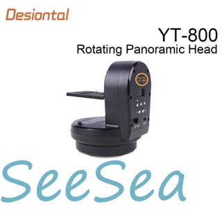 Desiontal YT-800 อัตโนมัติหมุนหัวพาโนรามารีโมทคอนโทรล Pan Tilt ขาตั้งกล้องหัวกันโคลงสําหรับสมาร์ทโฟนกล้อง