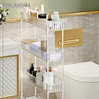 YOklahoma ห้องน้ำ Gap ชั้นวางเครื่องสำอางห้องน้ำโปร่งใสชั้นเก็บหลายชั้นห้องน้ำ Organizer