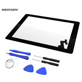 ☼Wt ชุดเครื่องมือเลนส์กระจกดิจิไทเซอร์ หน้าจอสัมผัส แบบเปลี่ยน สําหรับ iPad 2