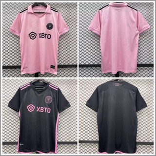 เสื้อกีฬาแขนสั้น ลายทีมชาติฟุตบอล Inter Miami Jersey Thai Version 2023-24 ชุดเหย้า