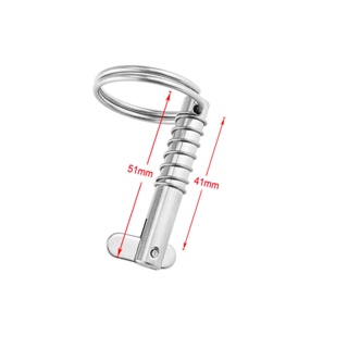 [lzdjhyke2yi] หมุดสเตนเลส 8x51 มม. ติดตั้งง่าย ทนทาน สําหรับบานพับเรือ