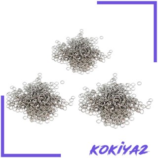 [Kokiya2] แหวนจั๊มพ์โลหะ 4 มม. สําหรับทําเครื่องประดับ DIY 500 ชิ้น