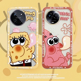 พร้อมส่ง เคสโทรศัพท์มือถือ ซิลิคอน TPU นิ่ม แบบใส ลายการ์ตูนสพันจ์บ็อบ แพทริก สตาร์น่ารัก สร้างสรรค์ สําหรับ Realme 11 NFC C51 Realme11 RealmeC51 4G 2023