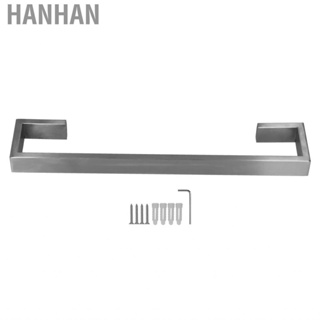 Hanhan 40cm Bath Towel Holder Brushed Stainless Steel Wall Mount Bar Rack US