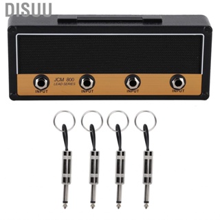 Disuu Key Rack  Sturdy Guitar Keychain Holder Strong Bearing  Black for Friends Bedroom Recording Studio Home Families Office