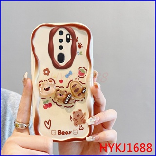 เคส Oppo A9 2020 เคส Oppo A5 2020 เคสโทรศัพท์มือถือ ซิลิโคนนิ่ม tpu ลายตุ๊กตาครีม 3D สําหรับ NYGZ