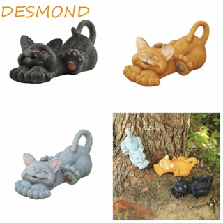 Desmond เรซิ่น รูปแมวยิ้ม ขนาดเล็ก สําหรับตกแต่งบ้าน