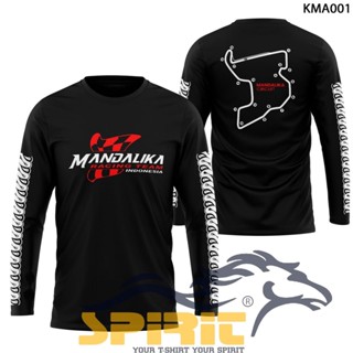 เสื้อยืดแขนยาว พิมพ์ลาย Mandalika racing distro สําหรับผู้ชาย