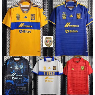 เสื้อกีฬาแขนสั้น ลายทีมชาติฟุตบอล TIgErss 2023-24 ชุดเยือน สําหรับผู้ชาย ไซซ์ S-4XL