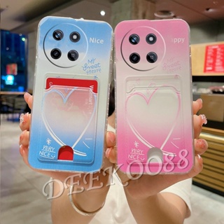 เคสโทรศัพท์มือถือ TPU แบบนิ่ม ลายหัวใจน่ารัก สีฟ้า สําหรับ Realme C51 C53 C55 NFC 11 10 Pro Pro+ Plus 10T Coca-Cola Edition 5G 4G Realme11Pro