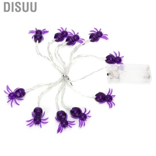 Disuu Halloween Lights  Purple Spider Shape Decorative String For Festiva MU