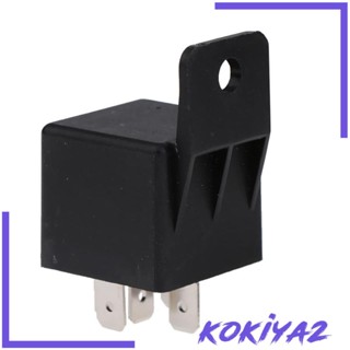 [Kokiya2] รีเลย์ DC 40A 5-Pin พร้อมตัวยึด สําหรับรถตู้ รถยนต์