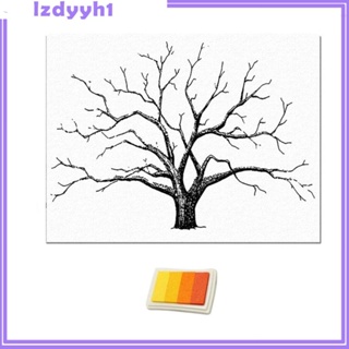 [JoyDIY] หนังสือแขก ลายนิ้วมือ ขนาดใหญ่ 12x16 นิ้ว สีเขียว สําหรับงานแต่งงาน