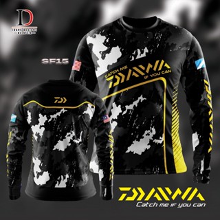 ใหม่ FISHING 2023 DAIWA SF - เสื้อคอกลม แขนยาว