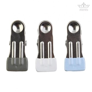 【FUNWD】Durable Clips Stainless Steel Wide Mouth Windproof 8pcs Dressing Clip Drying