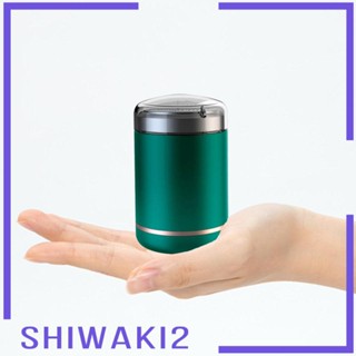 [Shiwaki2] เครื่องโกนหนวดไฟฟ้าไร้สาย ชาร์จ USB ขนาดเล็ก แบบพกพา สีเขียว สําหรับผู้ชาย