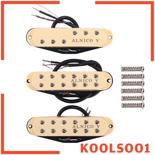 [Koolsoo1] Alnico V Humbucker Pickup Neck Middle Bridge สําหรับกีตาร์ไฟฟ้า ST 3 ชิ้น