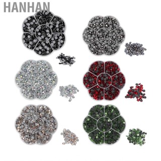 Hanhan Rhinestones Shiny Transparent Nail Rhinestone for Mobile Phone Cases Bags