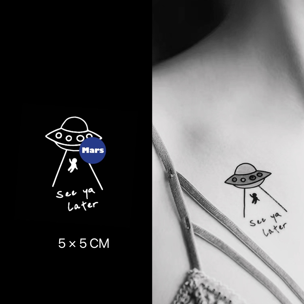 Mars Tattooเทคโนโลยีใหม่เมจิก ติดทนนาน 2 สัปดาห์ รอยสักกึ่งถาวร รอยสักชั่วคราว สติ๊กเกอร์รอยสัก รอยสักปลอม MNF175