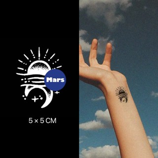 【Mars Tattoo】ใหม่ สติกเกอร์รอยสักชั่วคราว กึ่งถาวร 2 สัปดาห์ ติดทนนาน MNF104