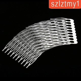 [szlztmy1] กิ๊บติดผมเปล่า แบบมีสาย โลหะ DIY สําหรับเจ้าสาว งานแต่งงาน 10 ชิ้น
