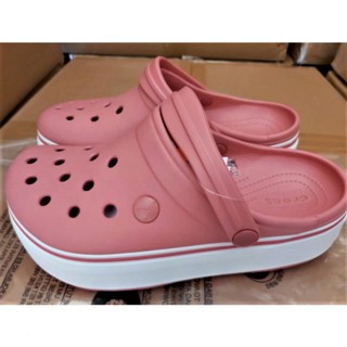 Crocs รองเท้าแพลตฟอร์มลําลอง ส้นหนา ส้นสูง แฟชั่นฤดูร้อน สําหรับพ่อ