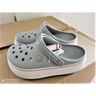 Crocs รองเท้าแพลตฟอร์มลําลอง ส้นหนา ส้นสูง แฟชั่นฤดูร้อน สําหรับพ่อ