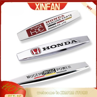 สติกเกอร์โลหะ ลายตราสัญลักษณ์ XINFAN MUGEN สําหรับตกแต่งรถยนต์ Honda City Brio BRV CRV Jazz Civic HRV