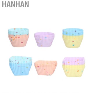 Hanhan 20Pc Silicone Cupcake Mold Non Stick Reusable Baking For Muffin Hot