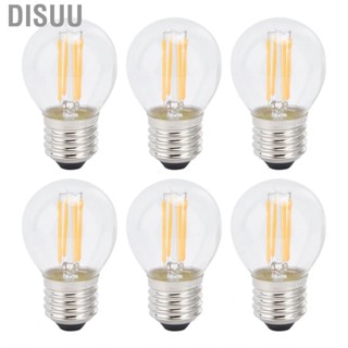 Disuu Bulb  6Pcs Warm Light Glass E27 Dimmable Ra&gt;80 for Indoor Home Bedroom Office