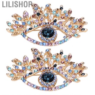 Lilishop 2pcs Blue Eye Brooch Premium Alloy Exquisite For Party Wedding Ceremony