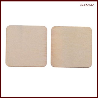 [Blesiya2] แผ่นไม้เปล่า MDF ทรงสี่เหลี่ยมผืนผ้า สําหรับงานฝีมือ โมเดล ป้ายสัญลักษณ์ 100 ชิ้น DIY
