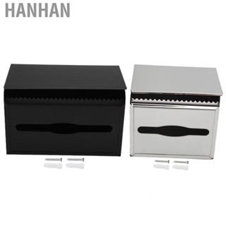 Hanhan Tissue Holder Stainless Steel Napkin Box For Kitchen Bathroom Bedroom MF