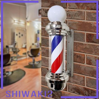 [Shiwaki2] ป้ายไฟ LED หมุนได้ สําหรับร้านทําผม