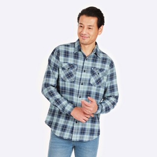 WRANGLER เสื้อเชิ้ตแขนยาวผู้ชาย ทรง REGULAR รุ่น WR S123MSHLS25 สีฟ้า