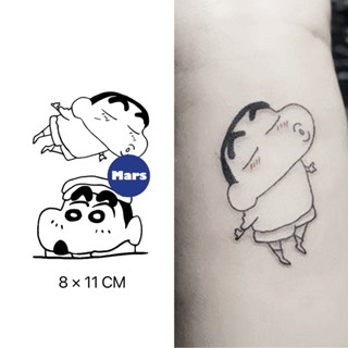 【Mars Tattoo】ใหม่ สติกเกอร์รอยสักชั่วคราว ลายอะนิเมะญี่ปุ่น กึ่งถาวร 2 สัปดาห์ ติดทนนาน X070